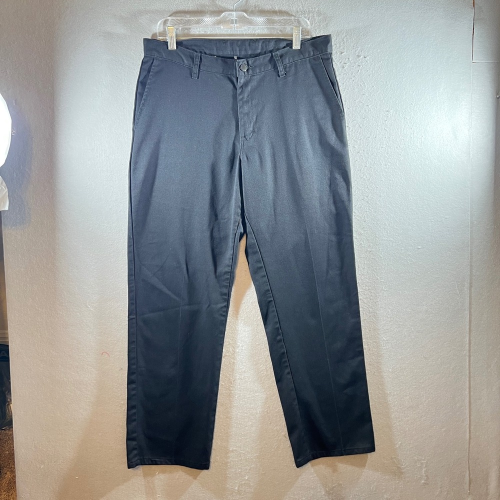 1189 | Genuine Dickies Durable Twill Straight Leg Work Pants Black Mens 34x30